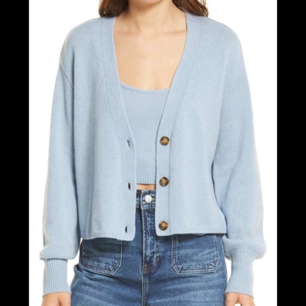 Reformation Cashmere Varenne Cardigan Sweater
